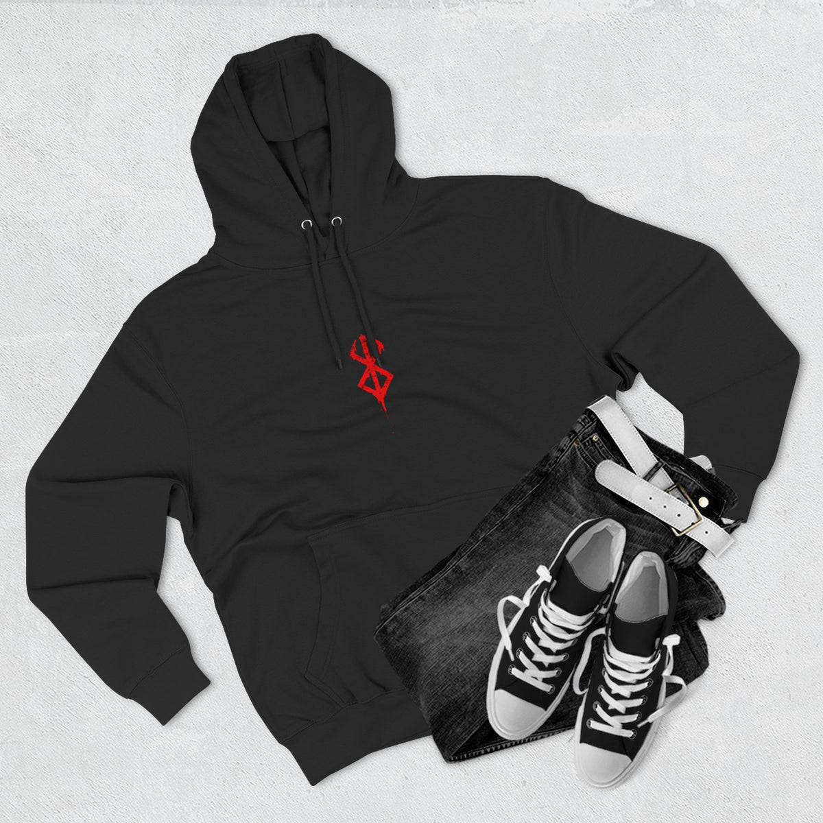 Berserk 'Rage' Graphic Hoodie — Anime Manga Guts Poster Design 🔥