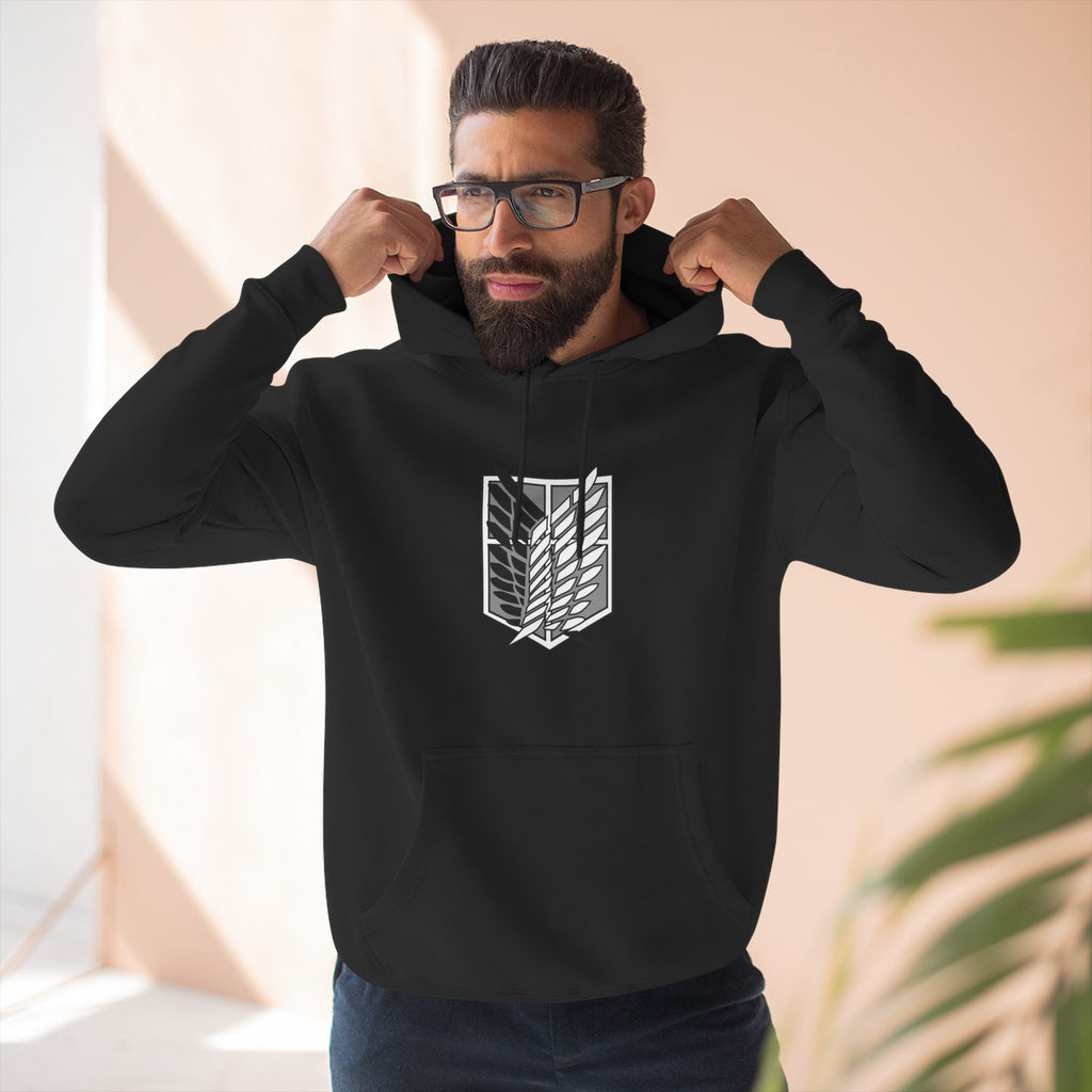 Attack on Titan "Rumbling" Graphic Hoodie — Scout Regiment Emblem Pullover