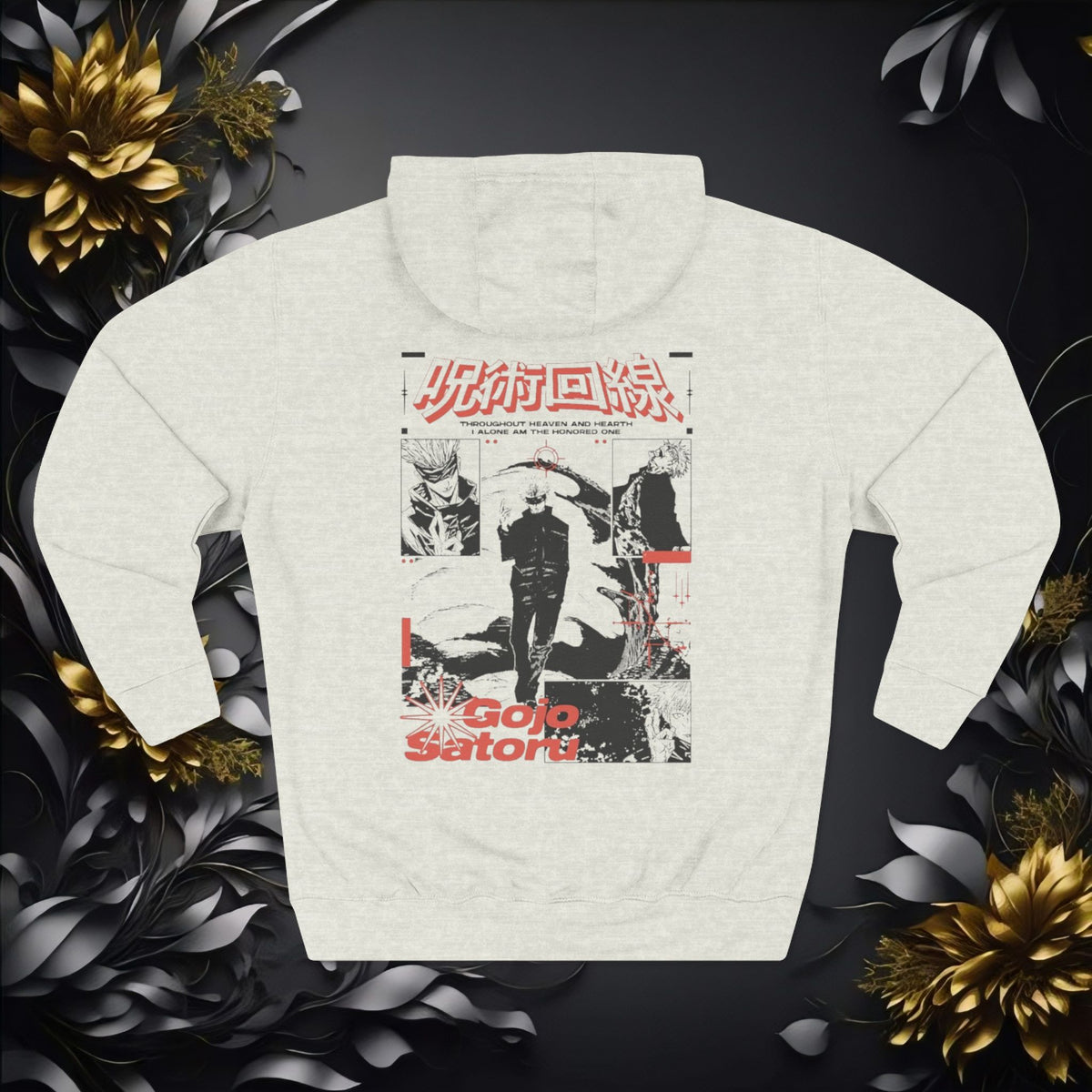 Gojo Satoru Anime Graphic Hoodie — Vintage Japanese Manga Streetwear 🔥