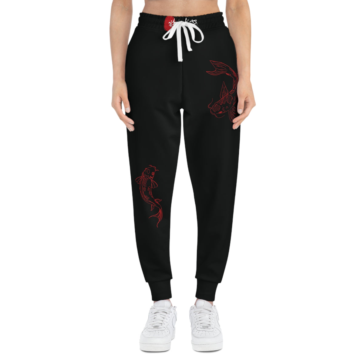 Koi Yin-Yang Joggers    Red Koi Fish Athletic Sweatpants