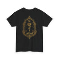 Alhamdulillah Golden Rose Tee — Islamic Calligraphy Floral Graphic Shirt. Ramadan special