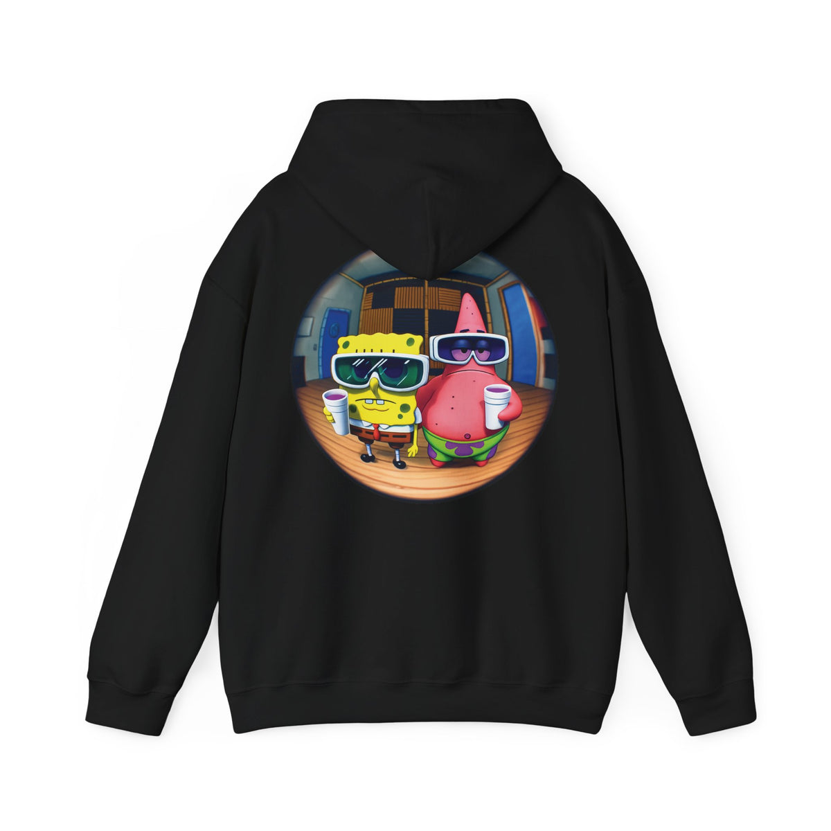 SpongeBob & Patrick Cool Vibes Hoodie — Retro Sunglasses Beach Cartoon Sweatshirt 🔥