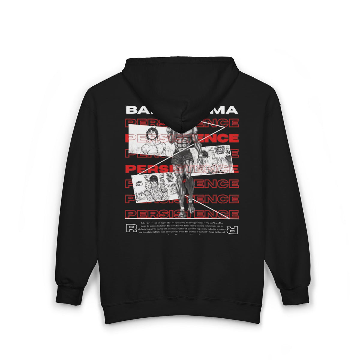 Baki Hanma Zip Hoodie — Anime Martial Arts Graphic Sweatshirt Preference