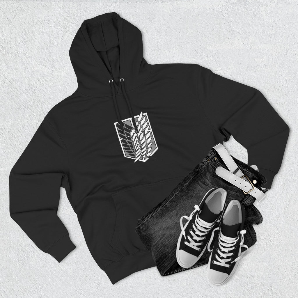 Attack on Titan "Rumbling" Graphic Hoodie — Scout Regiment Emblem Pullover