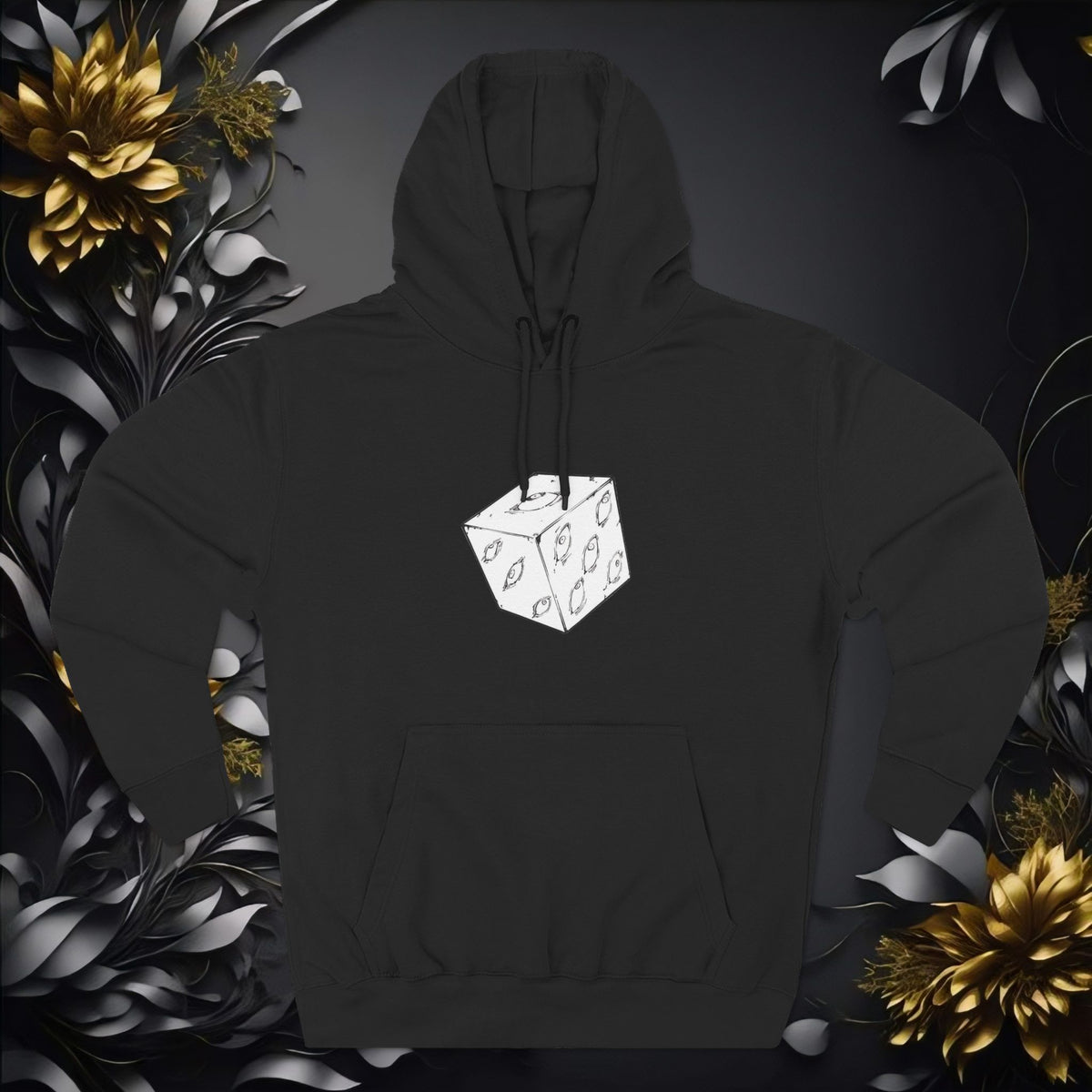 Graphic Naruto Pain Hoodie — Monochrome Dice Cube Streetwear
