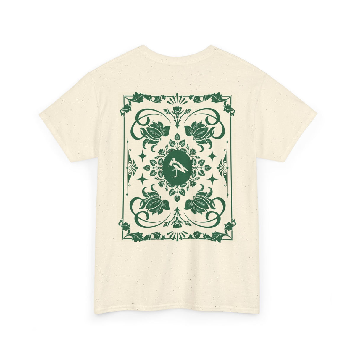 Floral Runner Tee     Green Botanical Running Graphic T-Shirt