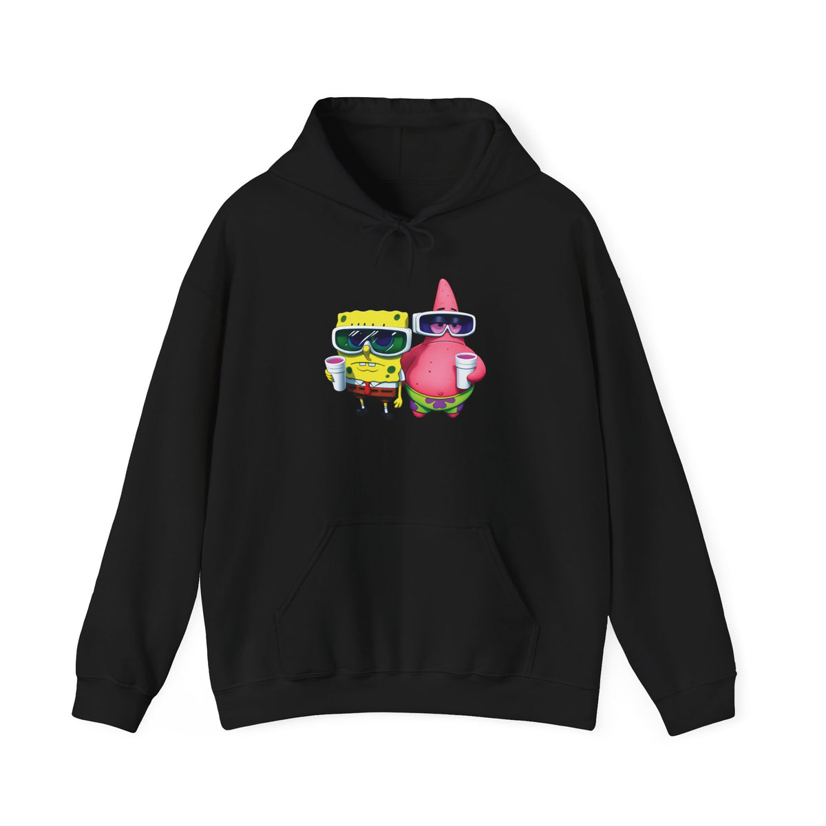 SpongeBob & Patrick Cool Vibes Hoodie — Retro Sunglasses Beach Cartoon Sweatshirt 🔥