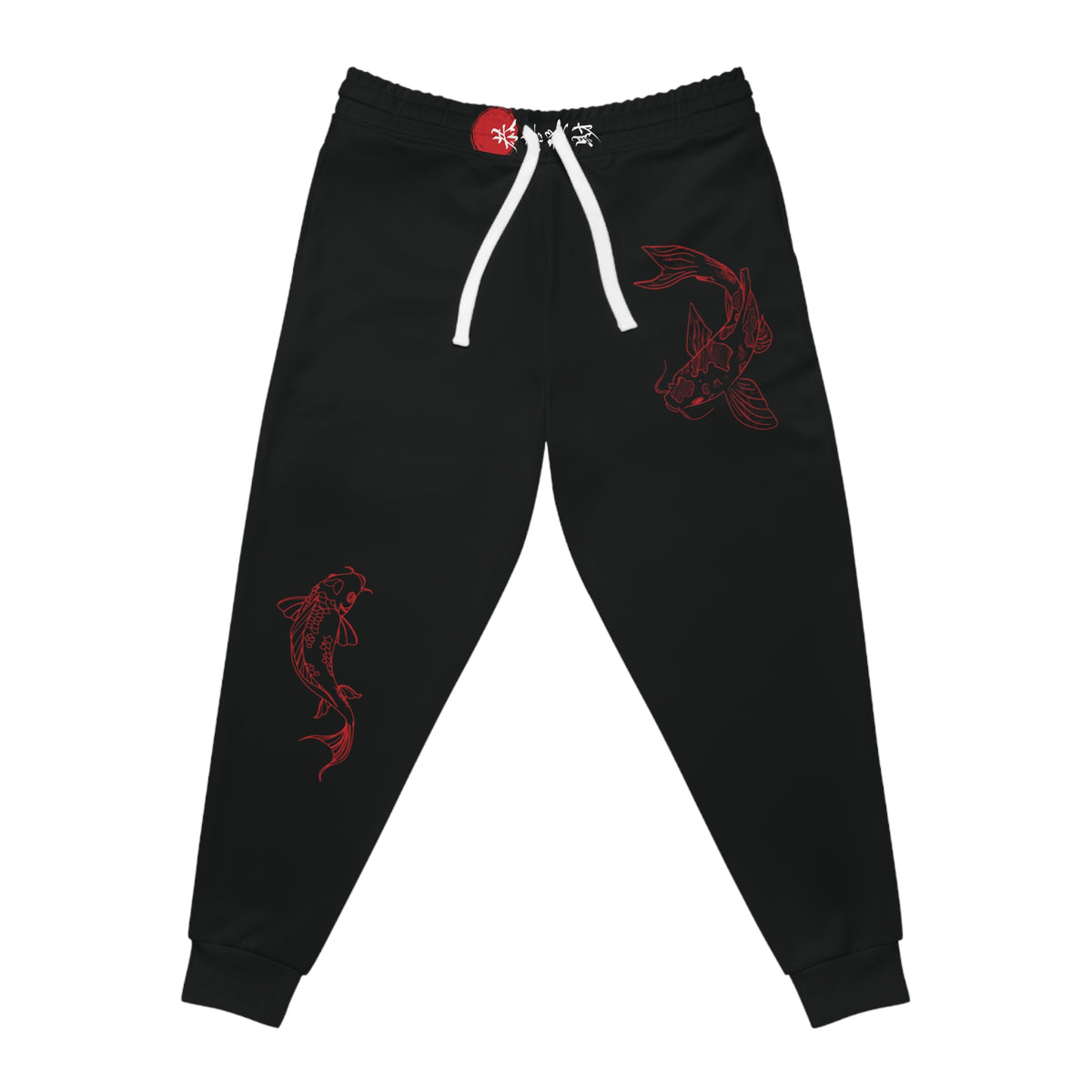 Koi Yin-Yang Joggers    Red Koi Fish Athletic Sweatpants