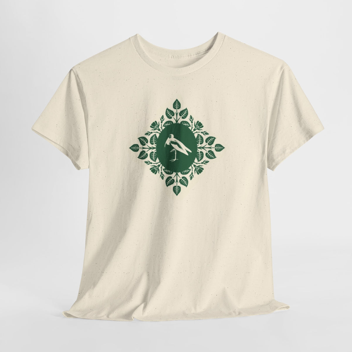 Floral Runner Tee     Green Botanical Running Graphic T-Shirt
