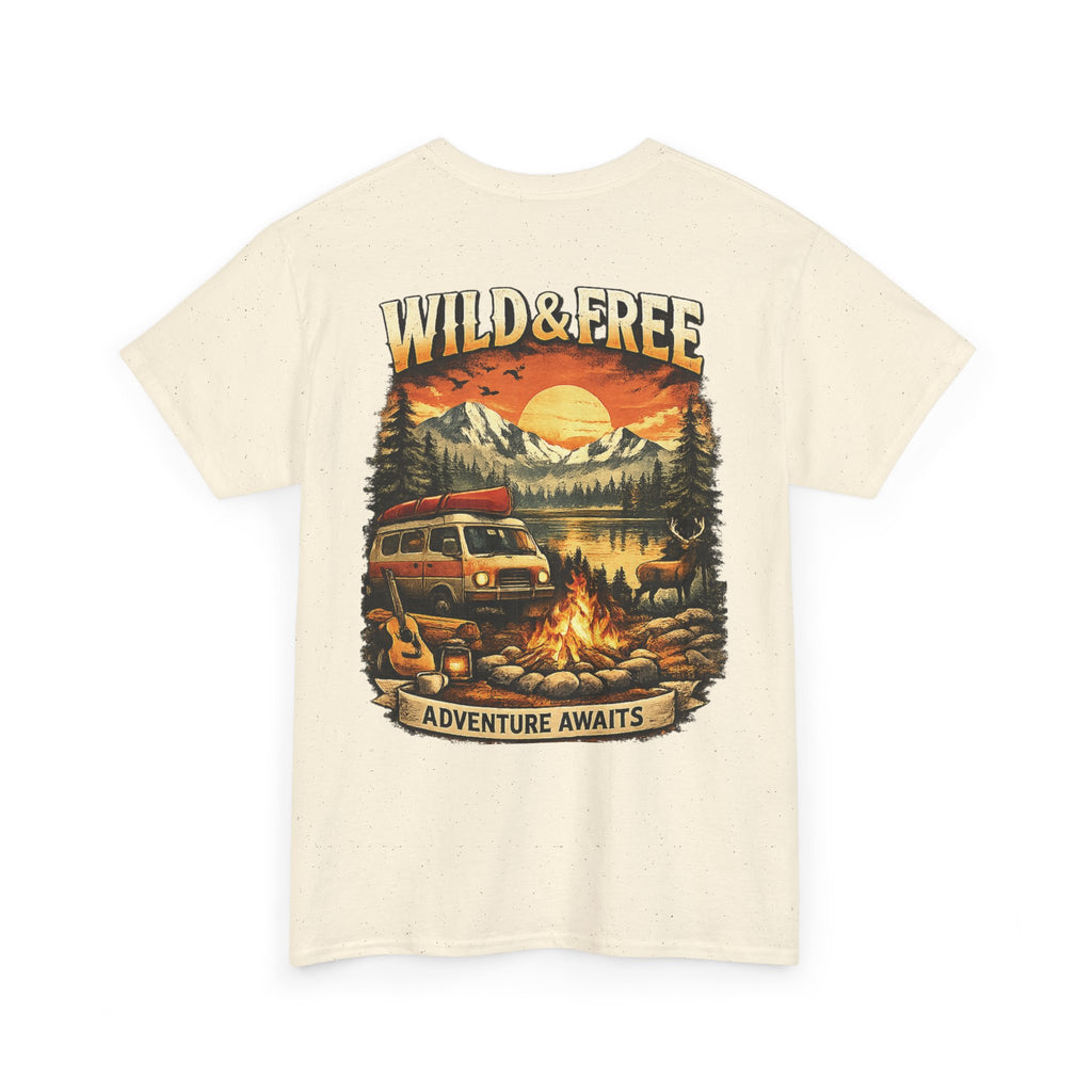 Wild & Free Adventure Tee   Adventure Awaits Camper T‑Shirt