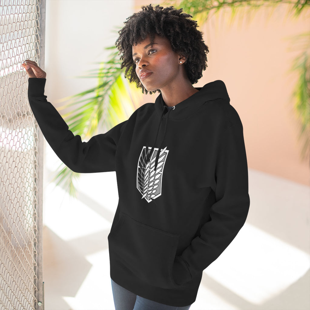 Attack on Titan "Rumbling" Graphic Hoodie — Scout Regiment Emblem Pullover