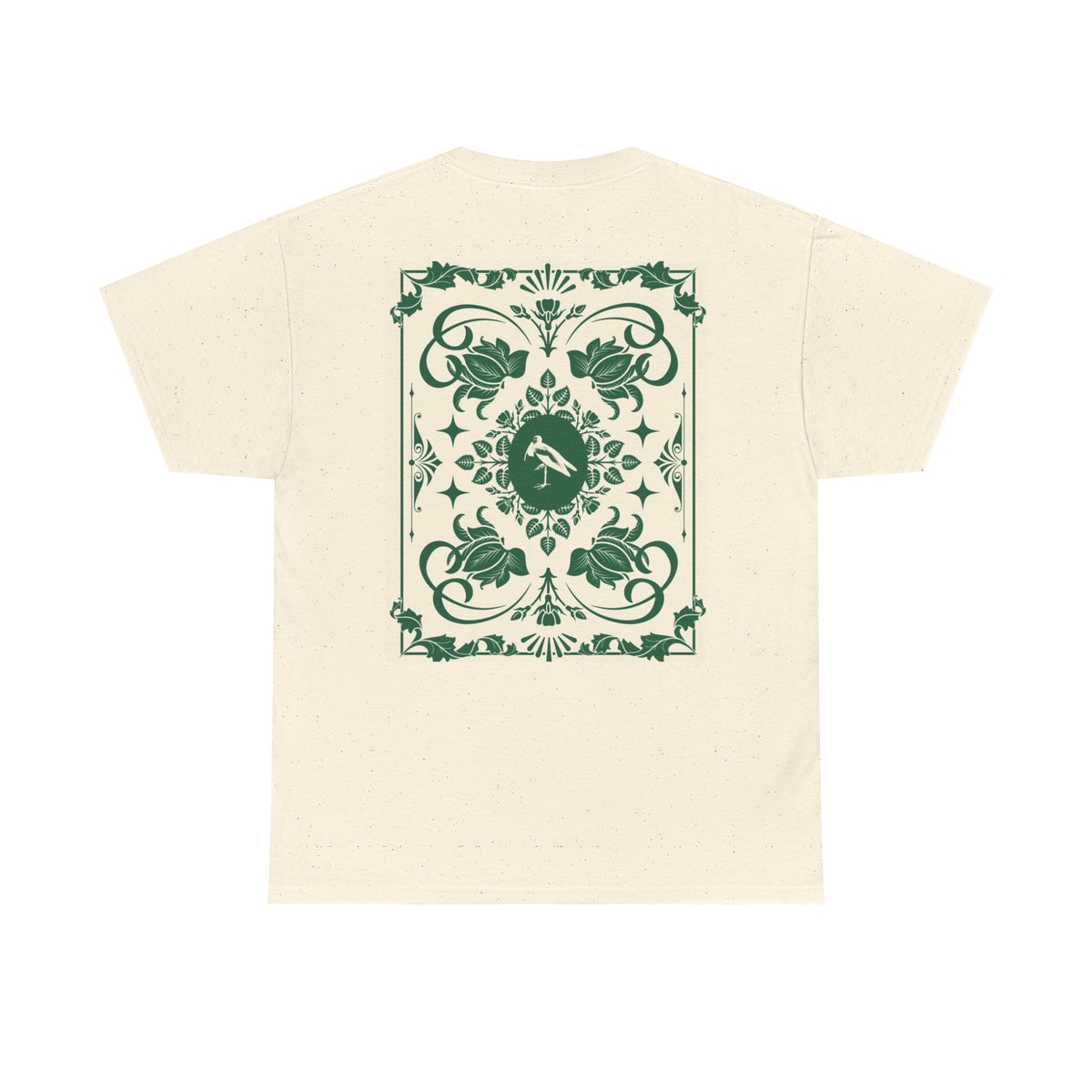 Floral Runner Tee     Green Botanical Running Graphic T-Shirt