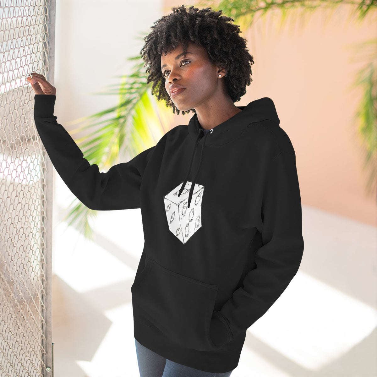Graphic Naruto Pain Hoodie — Monochrome Dice Cube Streetwear