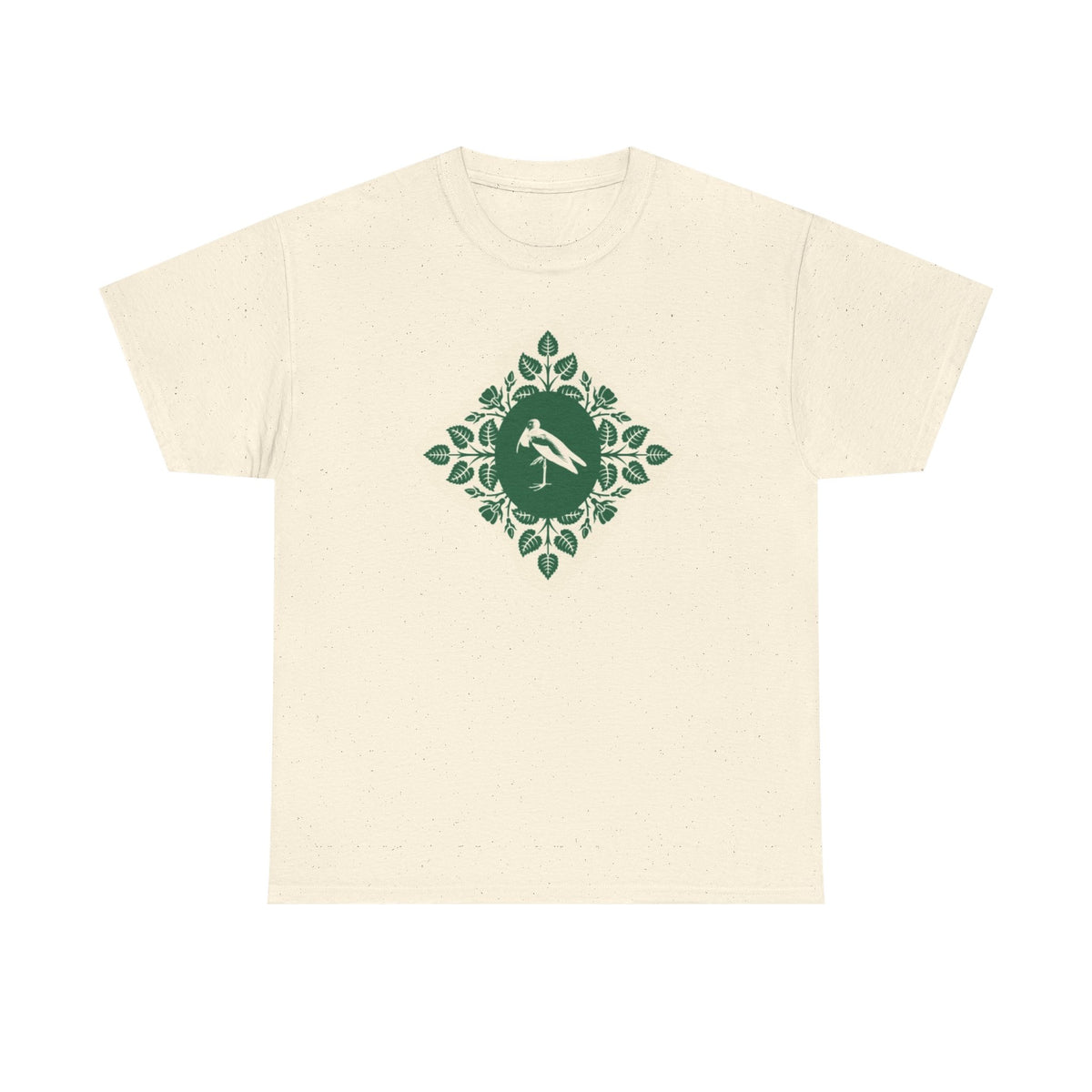 Floral Runner Tee     Green Botanical Running Graphic T-Shirt