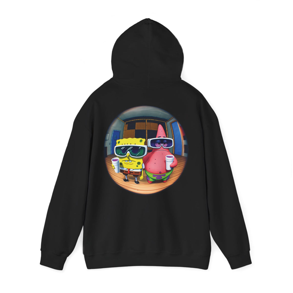SpongeBob & Patrick Cool Vibes Hoodie — Retro Sunglasses Beach Cartoon Sweatshirt 🔥